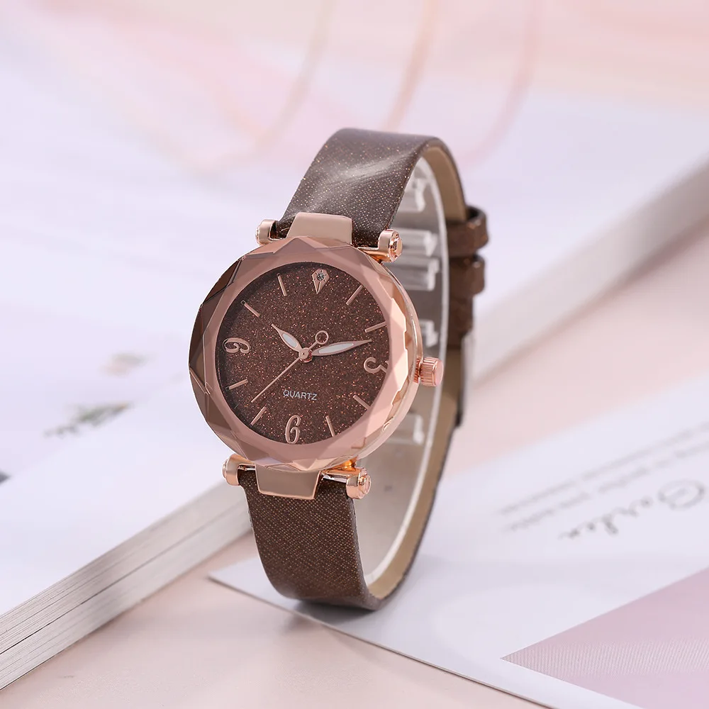 Новые популярные модные повседневные женские часы Звездный ремень модели |