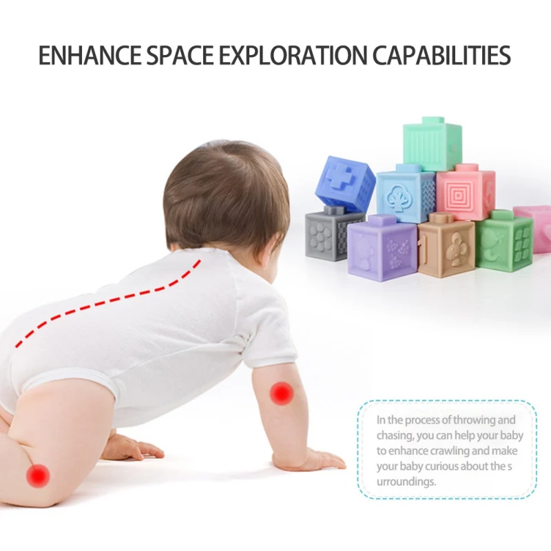 6 шт. Детский развивающий резиновый конструктор | Игрушки и хобби