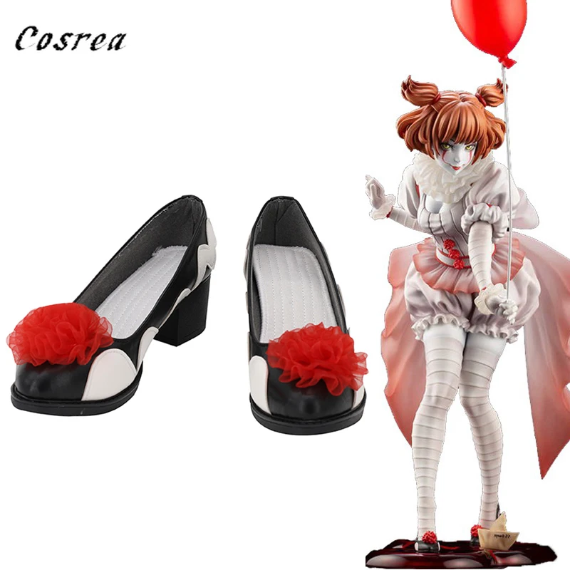 Фильм Стивена Кинга это Джокера Косплэй обувь мужские страшные клоунские сапоги