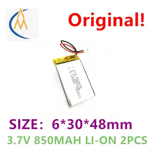 

603048 3,7 V 850mAh полимерная батарея навигатор с динамиком игрушка мобильный wifi печатная плата светодиодное Оборудование тестирование мыши клав...