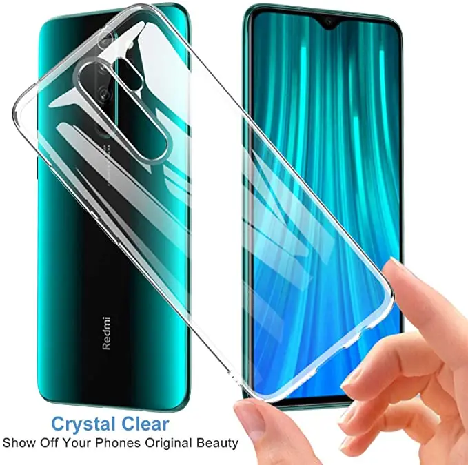 Чехол для Xiaomi Mi Redmi Note 9 8 Pro Max Прозрачный чехол телефона Ультратонкий мягкий