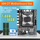 Материнская плата X99 с XEON E5 2620 V3 2*8G DDR4 2400 МГц, память ECC, комплект с сервером NVME USB3.0 ATX