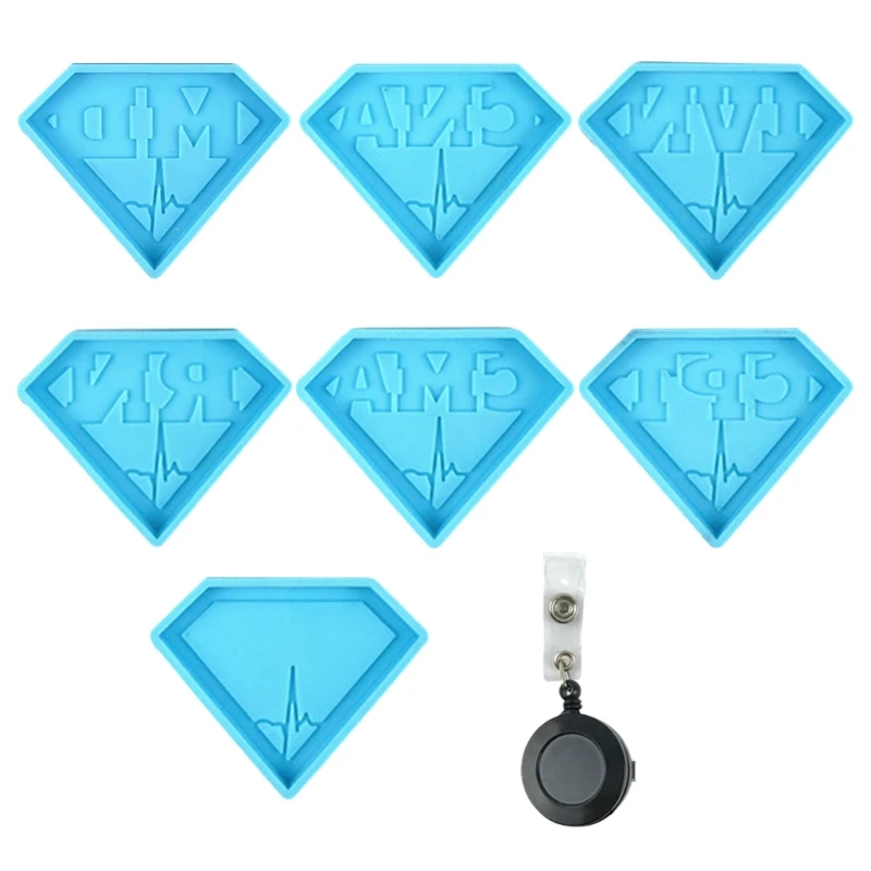 

Доктор значок медсестры эпоксидная смола, форма брелок ожерелье силиконовая форма «сделай сам», ремесла, ювелирные изделия, кулон литье мет...