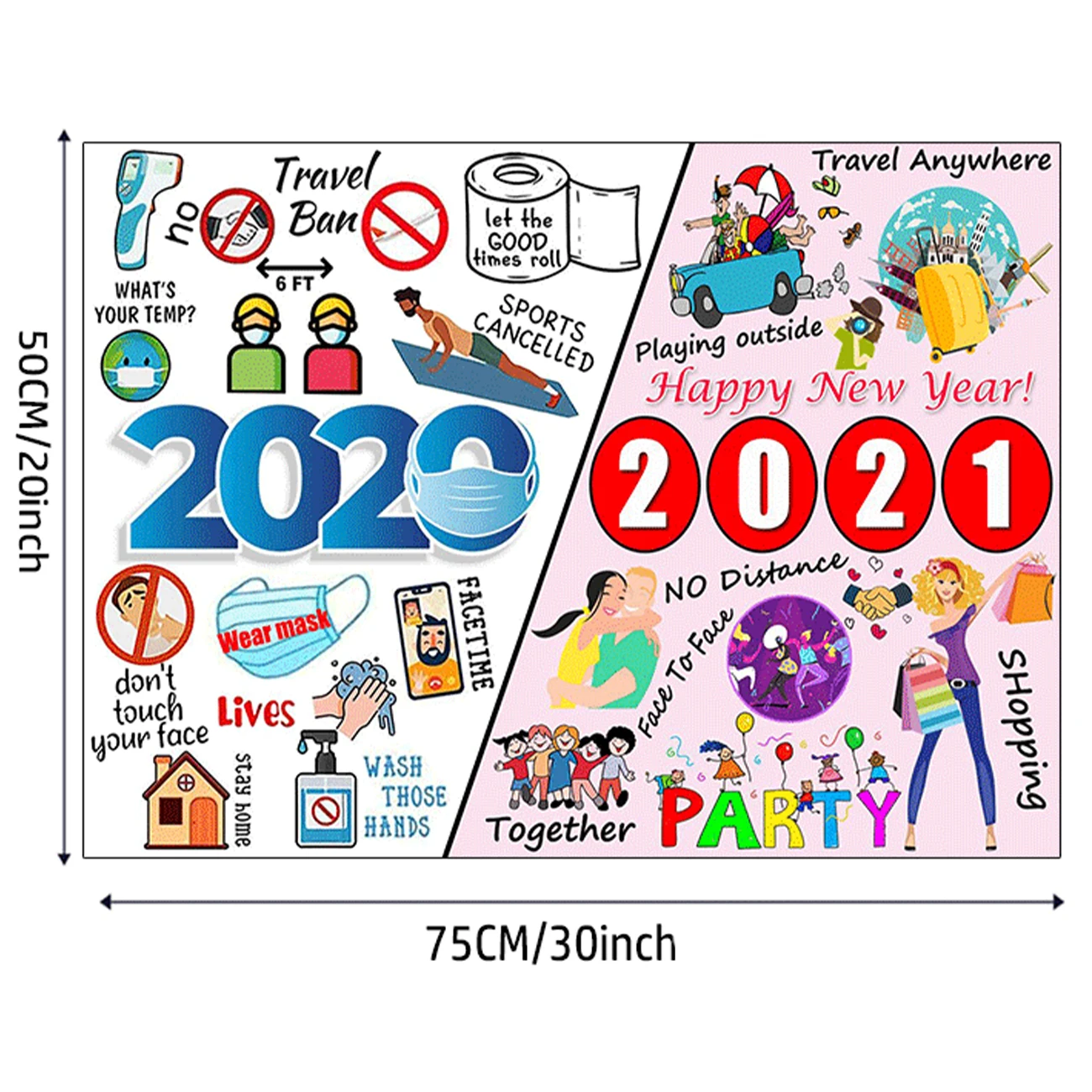 

1000pcs 2020 Commemorative Jigsaw Puzzles Adults Kids Intelligence Challenging Game Family Toy Home Decoration New Year Gifts
