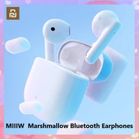 xiaomi miiiw marshmallow bluetooth earphones white ultra small body comfortable in ear13mm large dynamic coil