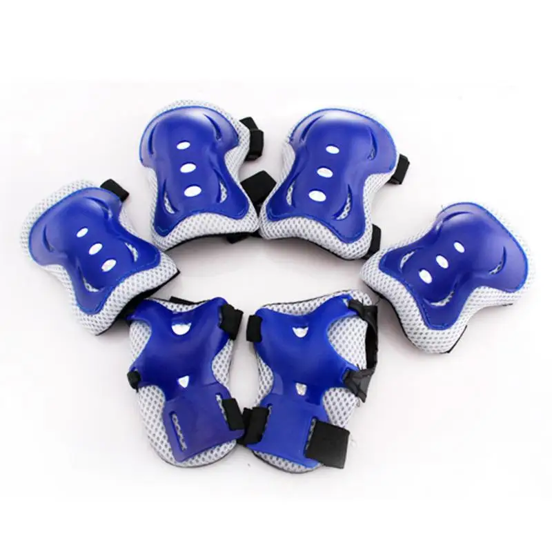 6 шт. Детские наколенники опоры для запястья защита катания на роликах скейтборде