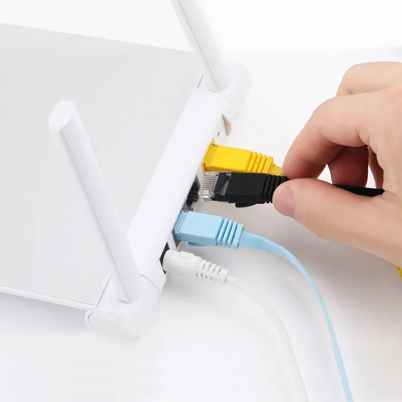 Плоский Ethernet-Кабель FONKEN Cat6 Rj45 модемный маршрутизатор кабель 1 Гбит/с сетевой