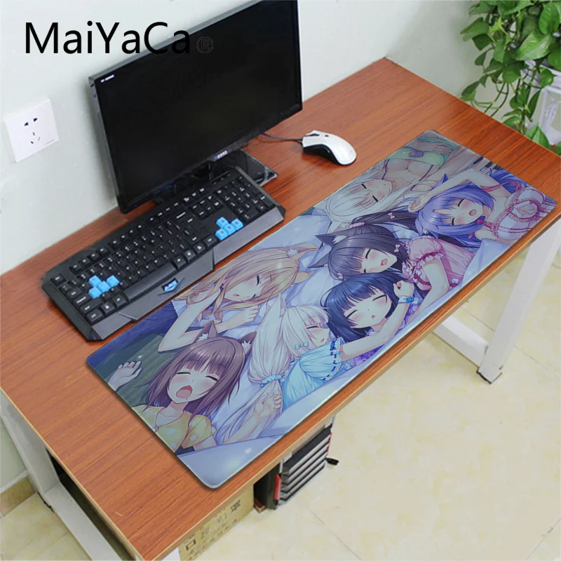 Игровой коврик для мыши Maiyaca Chocola Nekopara милые анимационные настольные коврики