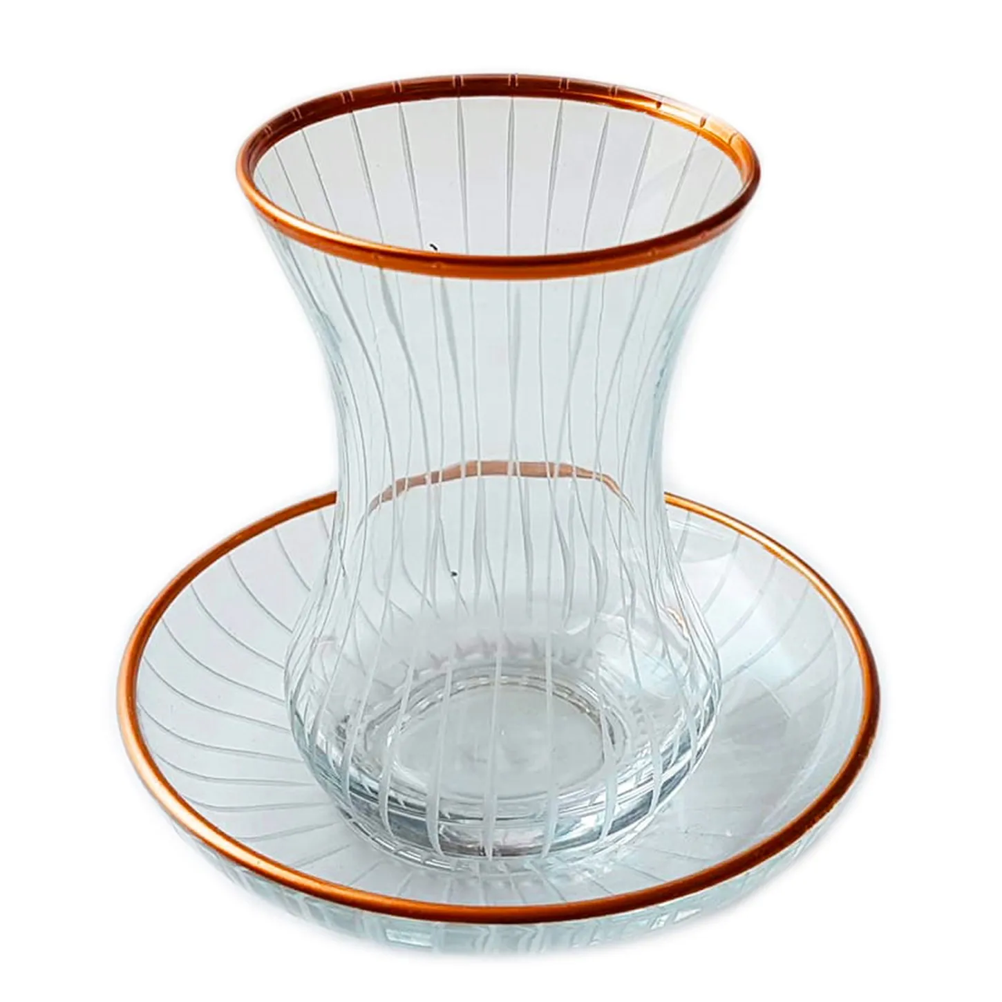 Башак тонкая талия линия (оранжевый) 12 Parça 6 индивидуальный чай|Наборы чайной