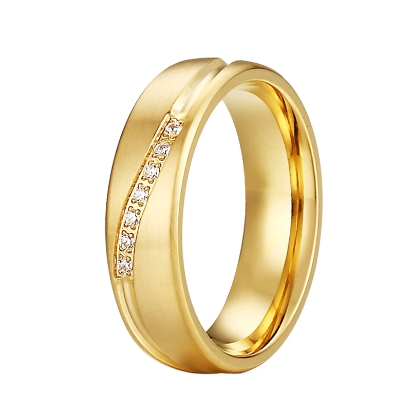 

Vintage Love Engagement Ring gold color girls jewelry