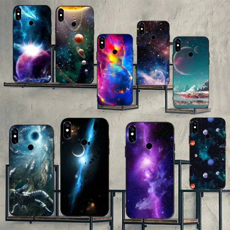 

Star Moon Space Phone Case For Xiaomi redmi mi note 9 9a 8 8a 10 9 9s 8 8t 7 9t 10 pro max cover coque