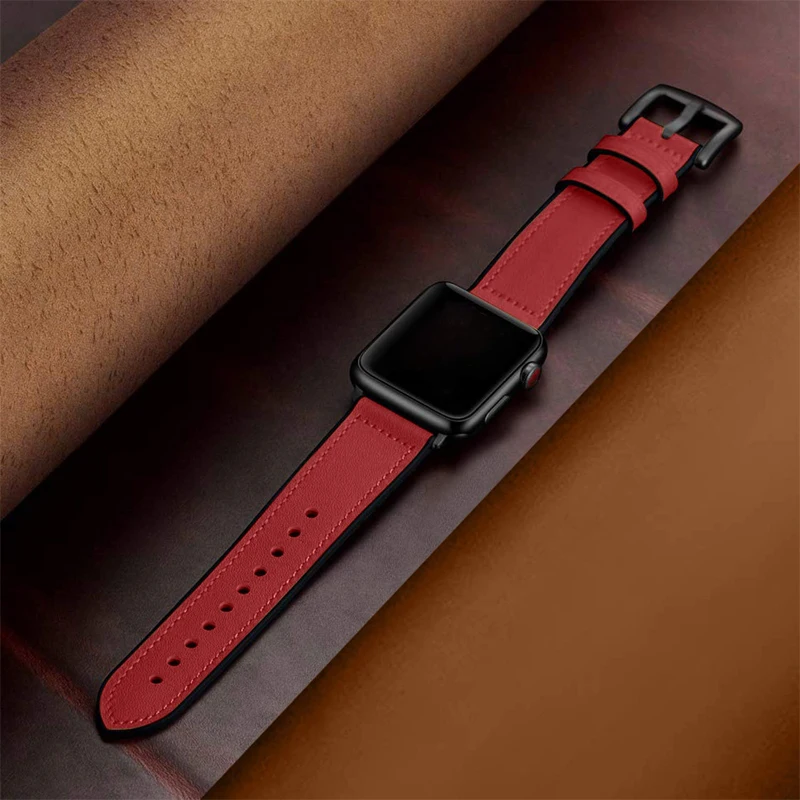 Ремешок для Apple watch 4 5 band 44 мм 40 42 38 Iwatch series 5/4/3/2/1 силиконовый + Винтажный ремешок из