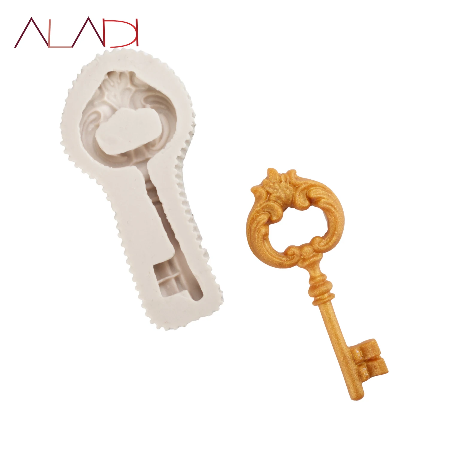 

Key Shaped Silicon Mold For Car Pendant Gypsum Plaster Molds Cake Decoration Fondant Mold AD066