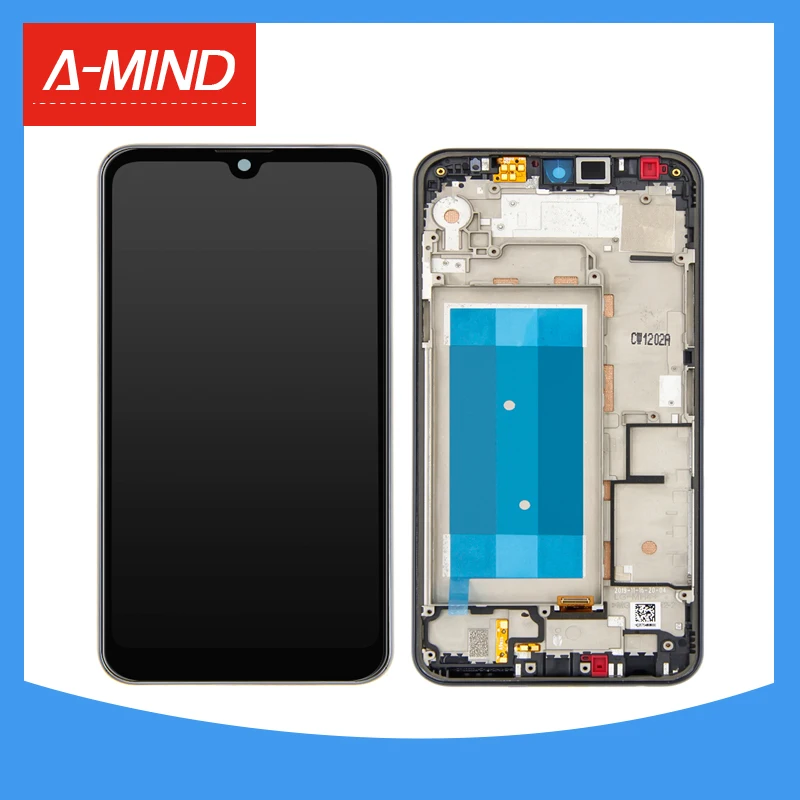 

For LG Q60 LCD Touch Screen Digitizer Assembly with Frame Replacement K12 Prime LMX525BAW LMX525EAW