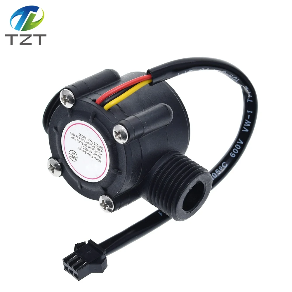 Датчик расхода воды датчик Холла контроль 1-30 л/мин 2 0 МПа | Электронные компоненты