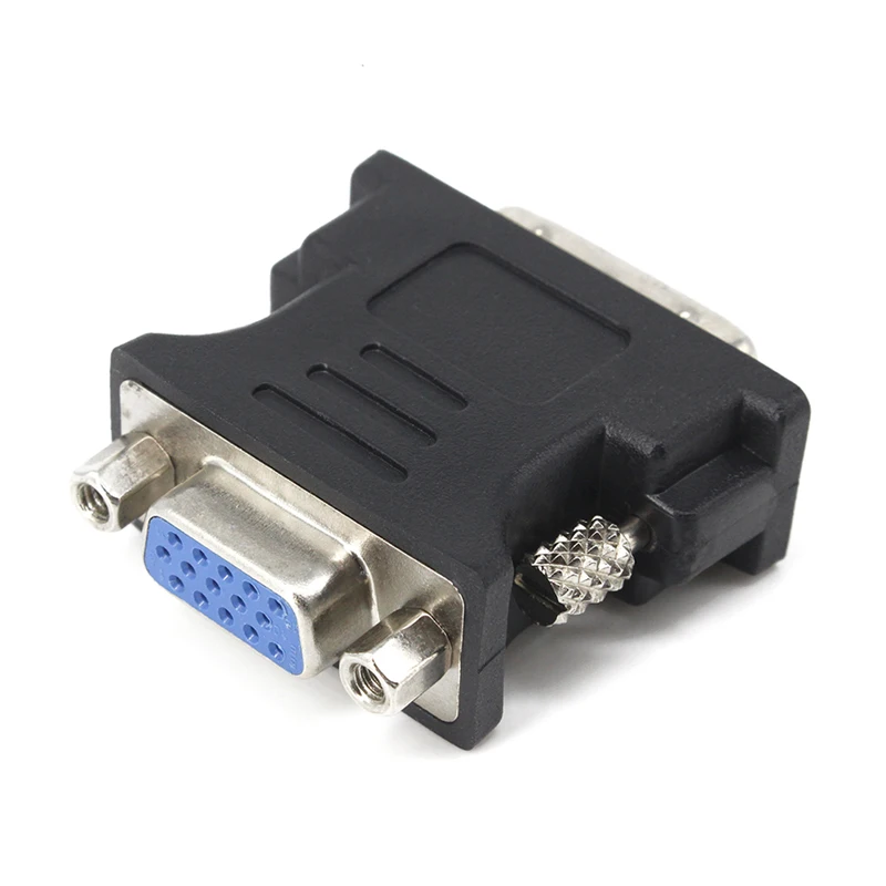 С DVI на VGA Кабель-адаптер штекер к женскому DVI 24+ 5 Pin к VGA 1080P конвертер адаптер для HDTV монитора компьютера ПК ноутбука DVI-I