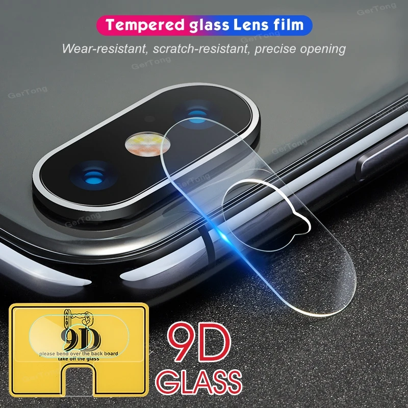 9D стекло камеры для iPhone XS Max X XR протектор экрана 7 8 Plus 7G 8G Защитная крышка тонкое
