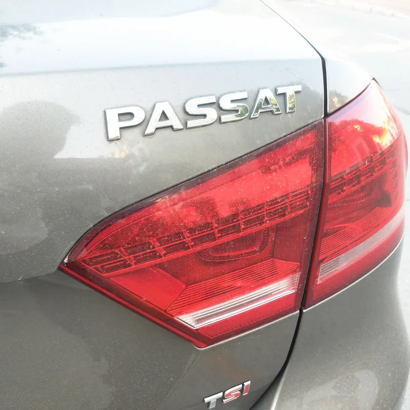 Черный или серебристый 3D PASSAT Автомобильный задний бампер багажник Английский