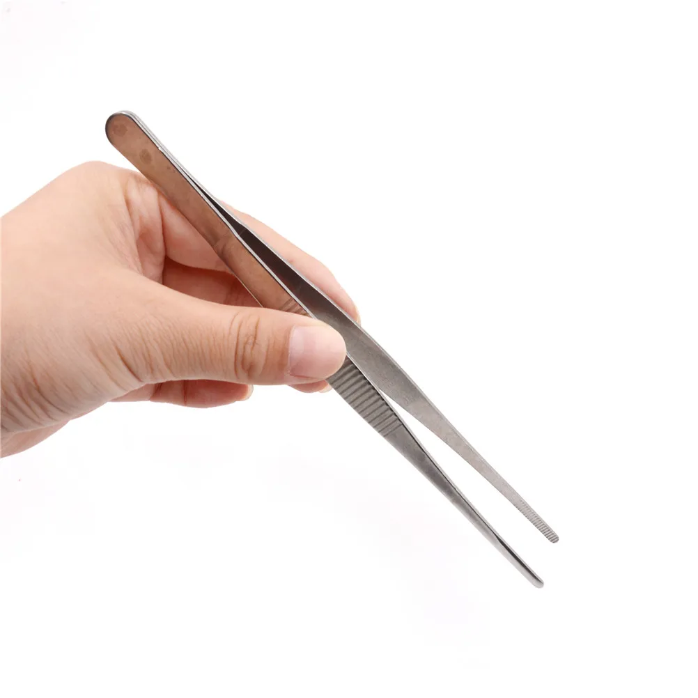 

12.5-30Cm Stainless Steel Medical Tweezers Professional Ear Cleaner Care Ear-Pick Tool Bending Tweezers Drop Shipping