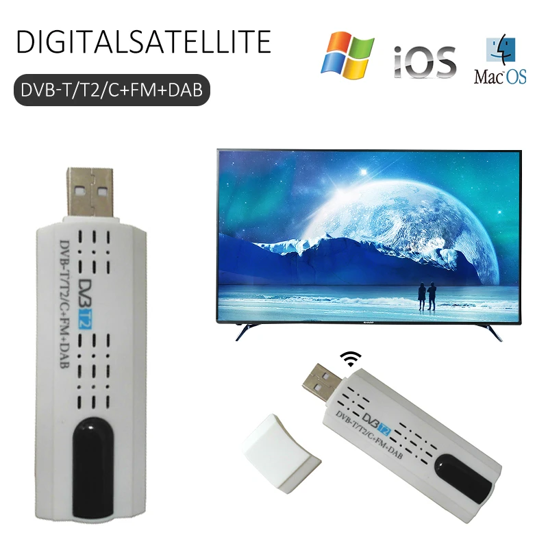Цифровой спутниковый DVB T2 FM USB HDTV тюнер с антенный приемник дистанционного HD ТВ