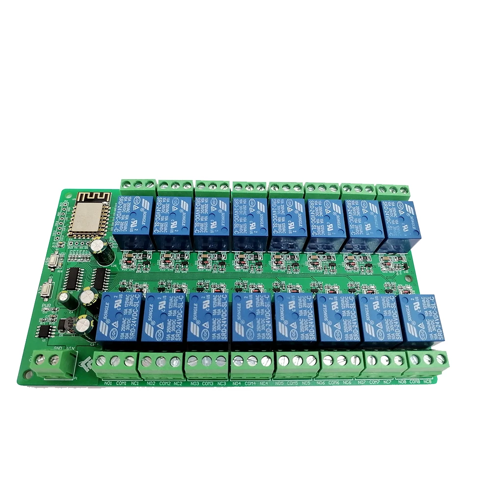 ESP8266 wifi relay module 5V 12V 24V 16 channel with optocoupler. Relay Output way for arduino | Обустройство дома