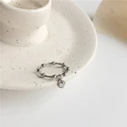 Женское кольцо с подвеской в виде сердца, в готическом стиле