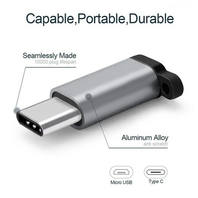 Портативный адаптер Micro USB в Type C фоторазъем Для Huawei Xiaomi Samsung конвертер с