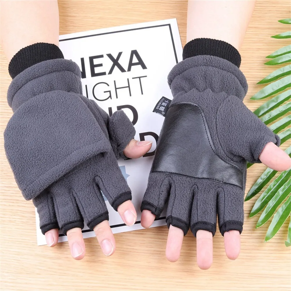 

Motorcycle Men's And Women's Half-finger Glove Thick Touch Screen Gloves Winter Warm Motobike Racing Riding Cycling Gloves