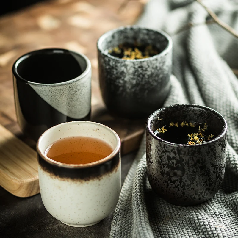 Японская керамическая чайная чашка в стиле ретро креативная кофейная домашний