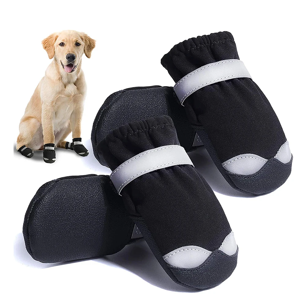 Обувь для собак, водостойкая, светоотражающая, для маленьких, средних и  больших собак | AliExpress