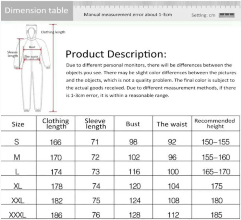 Комбинезон комбинезон многоразовый защитный Splashproof защитная изоляция одежда