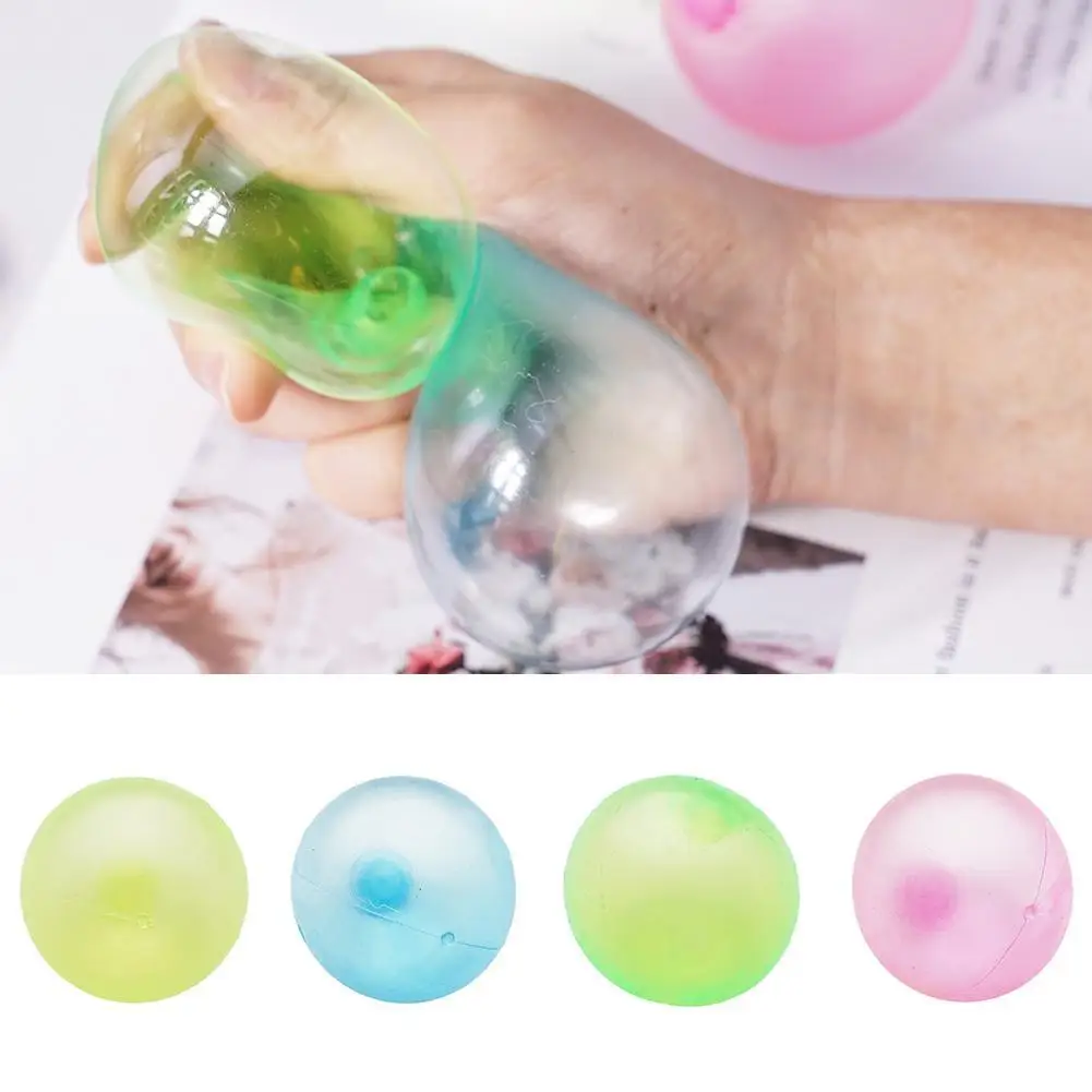 

1pc TPR Decompression Ball Sticky Squash Ball Suction Decompression Toy Sticky Target Ball Children's Toy Response capability