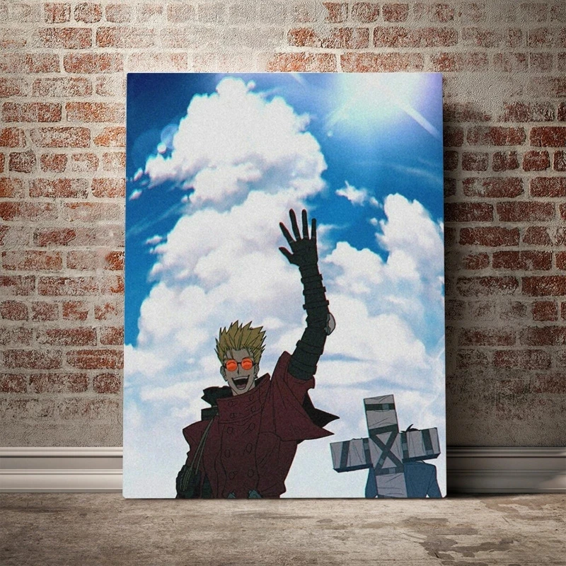 

Trigun Vash The Stampede Anime Canvas Poster Home Decor Modern Painting Prints Picture Wall Art Living Room Modular Framework