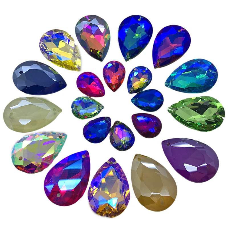 Мерцающая звезда вышивка под камень разные цвета 10x14 13x18 18x25 20x30 мм|fancy stone|crystal fancy