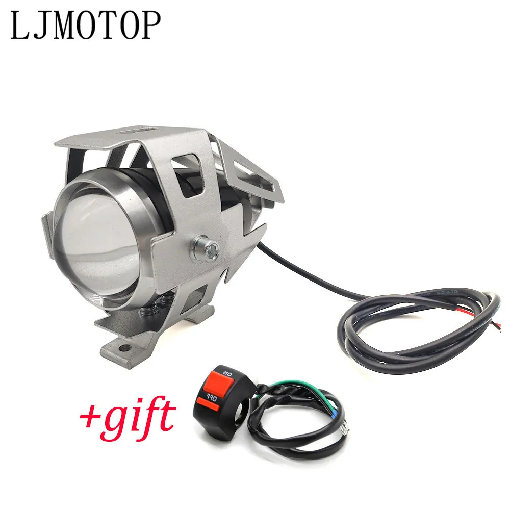 Мотоцикл 12V светодиодный фары вспомогательная лампа U5 прожектор мотоцикл для Honda