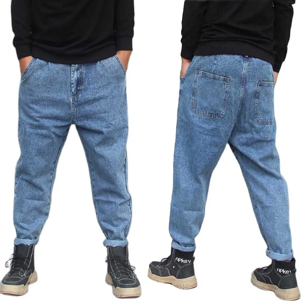 

New Fashion Harem Jeans Men Casual Denim Pants Loose Baggy Trousers Steetwear Joggers Men Clothing