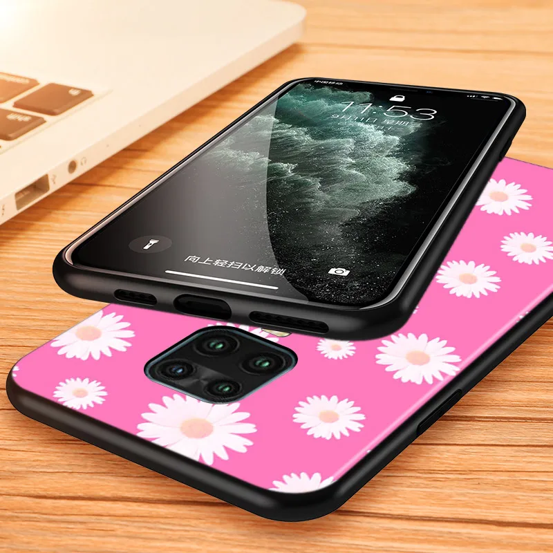 

Silicone Cover Beautiful Daisy Flower For Xiaomi Redmi 9A 9C Note 9 9S Pro Max 8T 8 7 6 5 Pro 5A 4X 4 Prime Phone Case