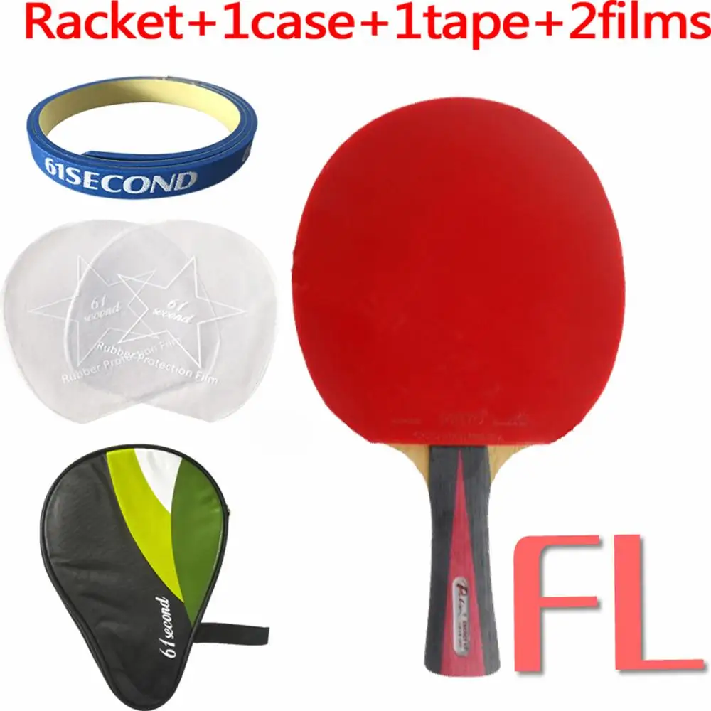 FL with H 1 case Профессиональная комбинированная ракетка для настольного тенниса PingPong Palio ENERGY 03 Blade с 2x CJ8000 H40-42 каучуками - Цвет: FL with H 1 case