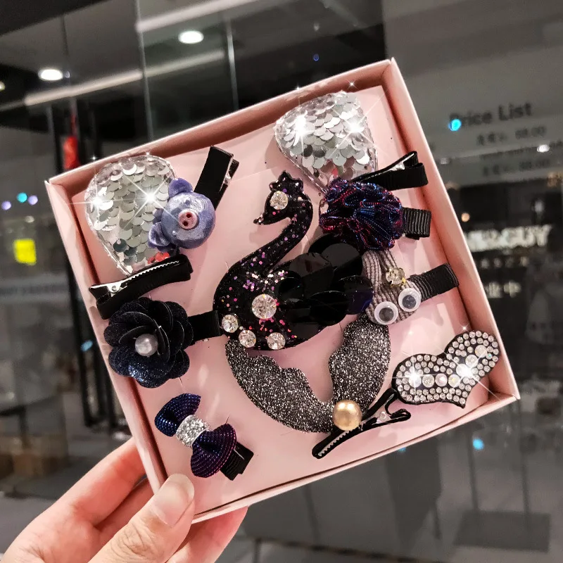 

Children's Hair Accessories Exquisite Gift Box Set Hairpin Girls Princess Hairpin Clip Baby Does Not Hurt Hair Baby Headdress