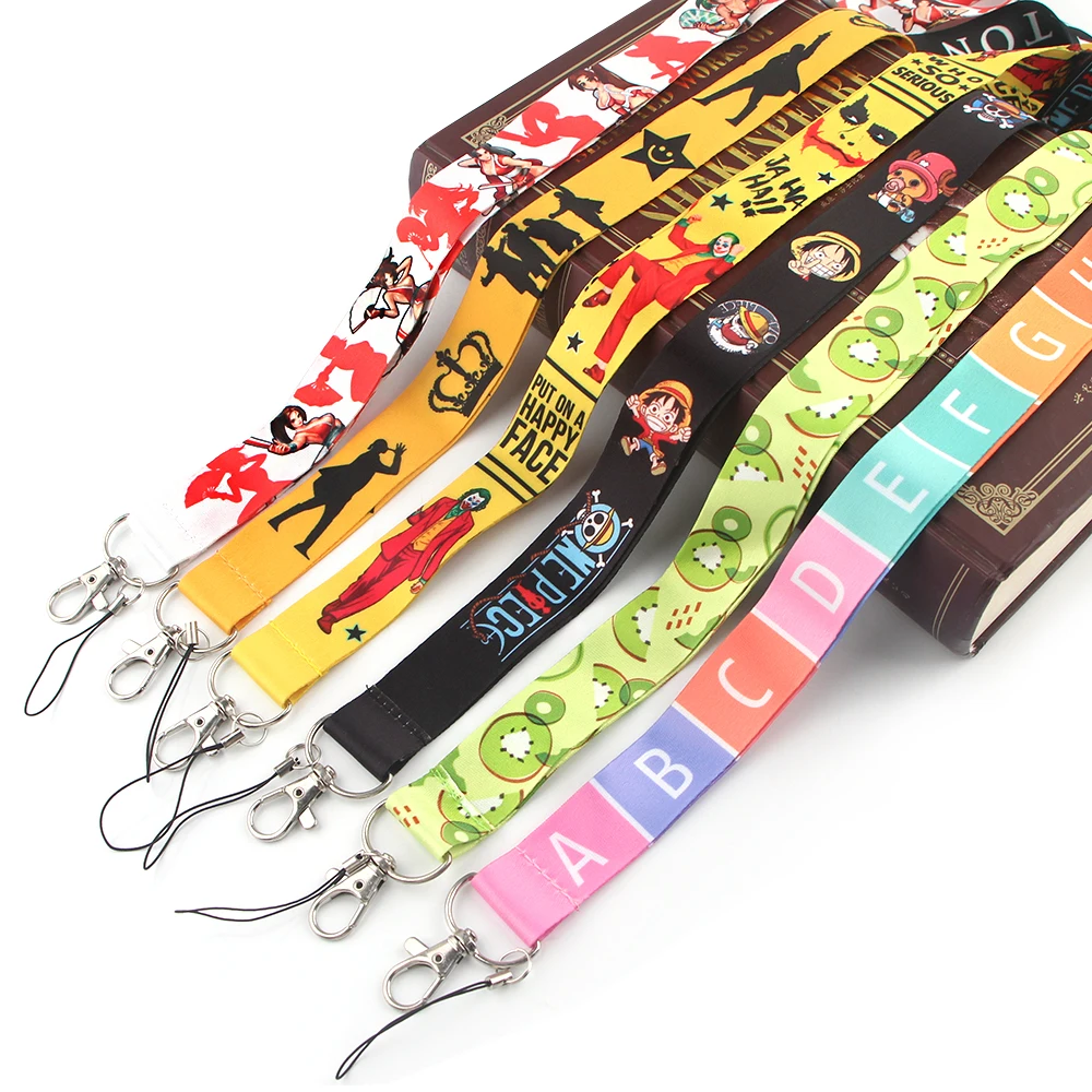 

JY262 Wholesale Horror Movie Clown lanyard card ID Holder Car KeyChain ID Card Pass Gym Mobile Badge Key Ring Holder Jewelry
