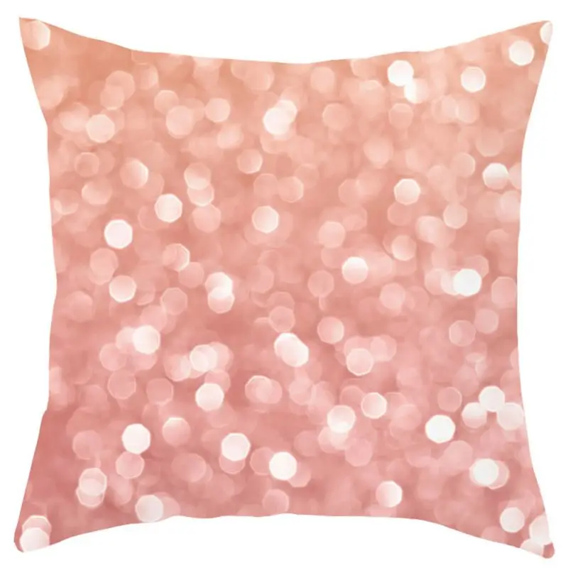 Квадратная наволочка для подушки полиэфирная с декоративным принтом домашний