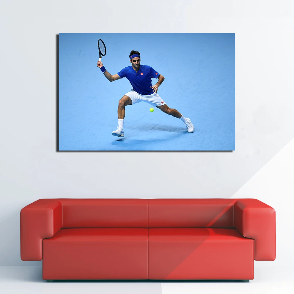 Картина на холсте с изображением теннисиста Роджера Федерера HD-постеры и принты