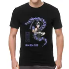 Футболка Yu Hakusho, Мужская Уличная футболка с коротким рукавом, 100% хлопок, Hiei Manga, футболка с изображением дракона оригинальные футболки