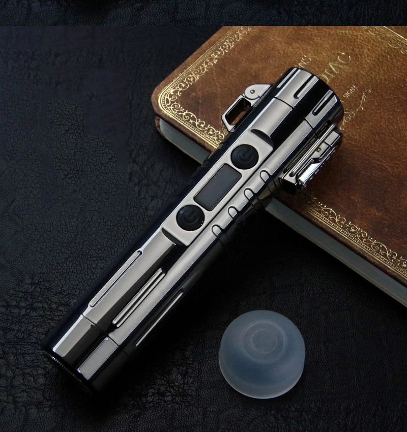 

Плазменная электрическая зажигалка с двойной дугой, Мужская бритва для бороды, ветрозащитная, зарядка от USB, креативный подарок