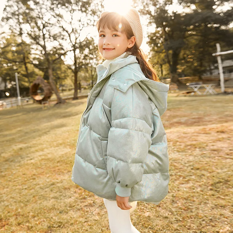 

Зимняя утепленная куртка с капюшоном для девочек 10-14 лет