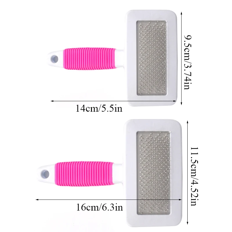 

Pet Dog Hair Removal Needle Combs Fur Cleaning Brush Grooming Large Size Combs Tool Candy Color Non-slip Pets Supplier Original