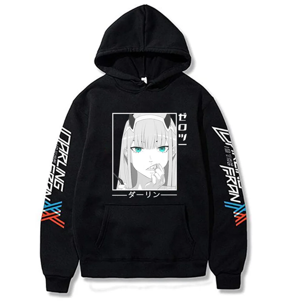 

Anime Darling In The Franxx Print Hoodies Unisex Sweatshirts Harajuku Zero Two Sudaderas Hombre