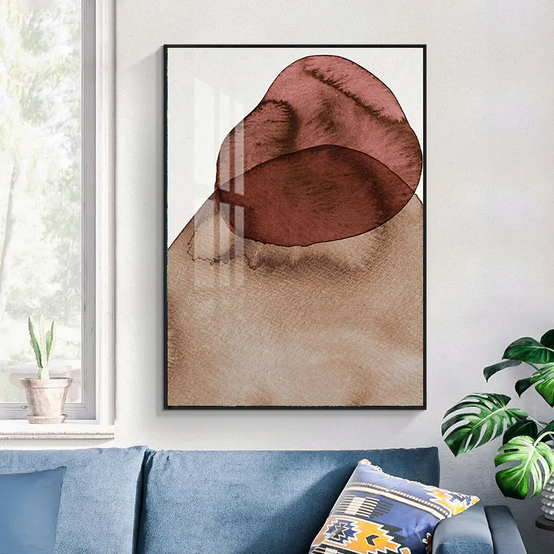 

Bed Landscape Architecture Wall Art Canvas Paint Abstract Nordic Posters Minimalist Living Room Decor21-0202-19