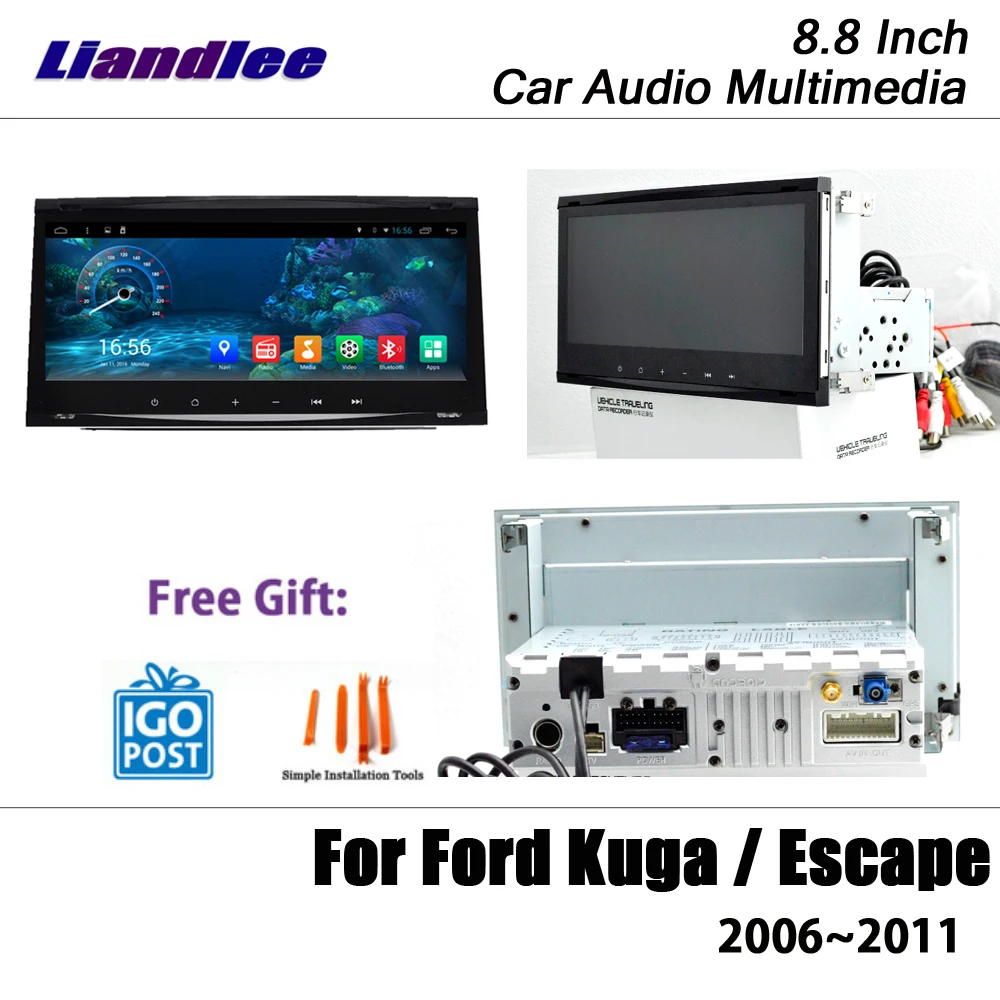 preço Rádio Do Carro Android Para Ford Kuga/escape 2006 2007 2008 2009 2010 2011 Gps Navegação Multimídia Tela Dvr Condução Gravador De Vídeo