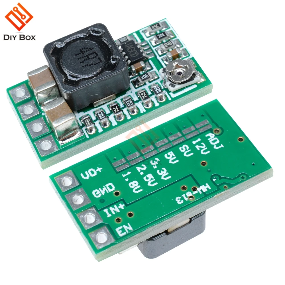 5Pcs Mini DC-DC 12-24V to 5V 3A Step Down Module Board Voltage Buck Adjustable Power Supply Converter 1.8V 2.5V 3.3V 9V 12V | Электроника